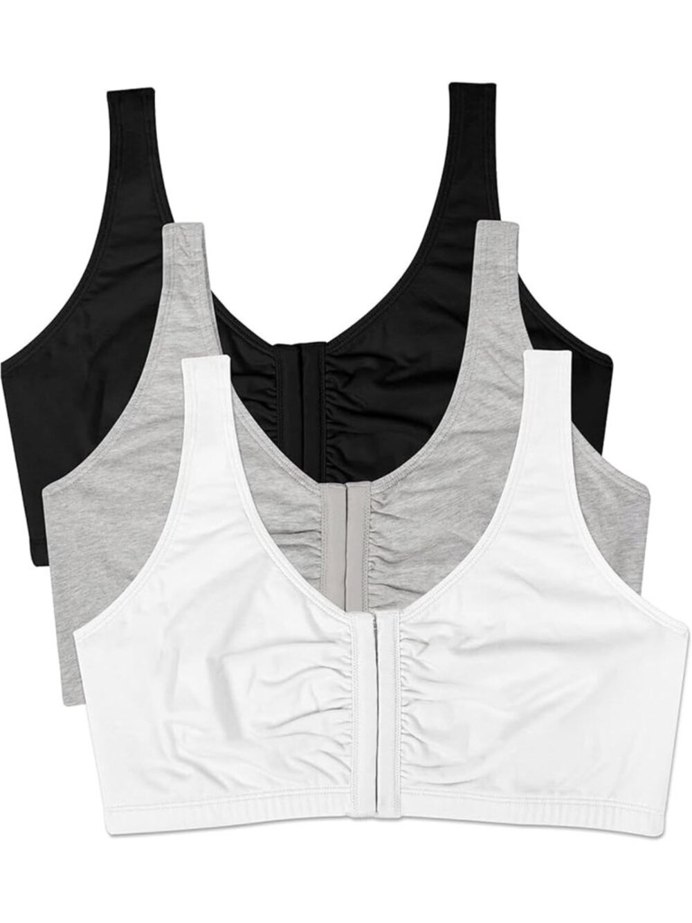 Comfortable Multi-Pack Front Closure Sports Bras for Women - Activewear